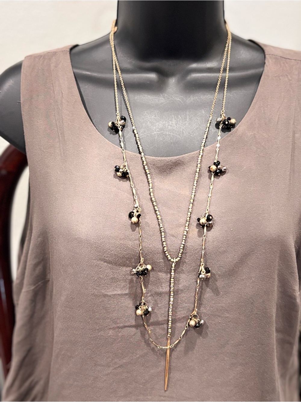 LOFT Gold-Tone Multi-Link Layered Necklace